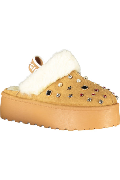 LAURA BIAGIOTTI WOMEN'S WINTER CLOG FOOTWEAR, BROWN
