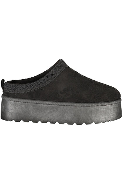 LAURA BIAGIOTTI WOMEN'S BLACK WINTER CLOG FOOTWEAR