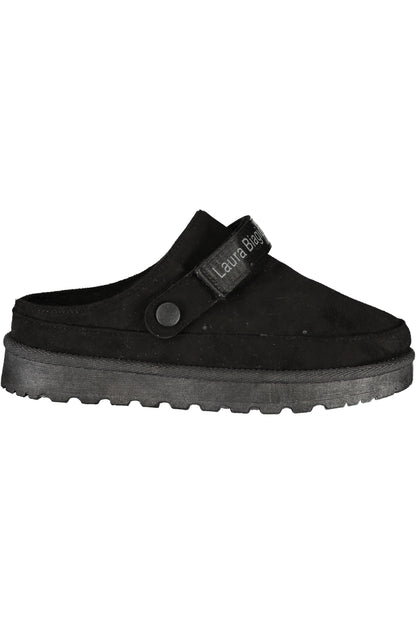 LAURA BIAGIOTTI WOMEN'S BLACK WINTER CLOG FOOTWEAR