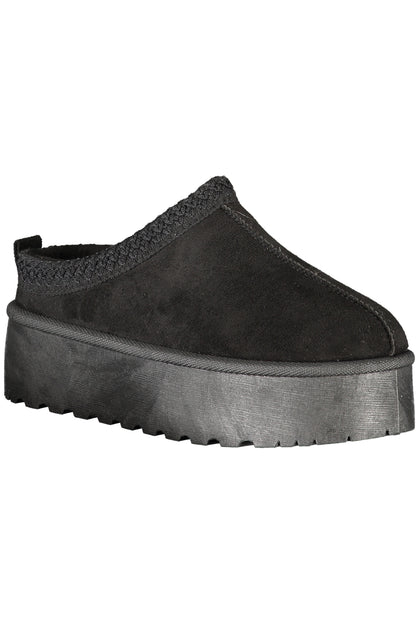 LAURA BIAGIOTTI WOMEN'S BLACK WINTER CLOG FOOTWEAR