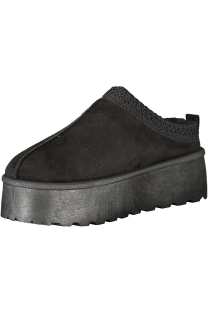 LAURA BIAGIOTTI WOMEN'S BLACK WINTER CLOG FOOTWEAR