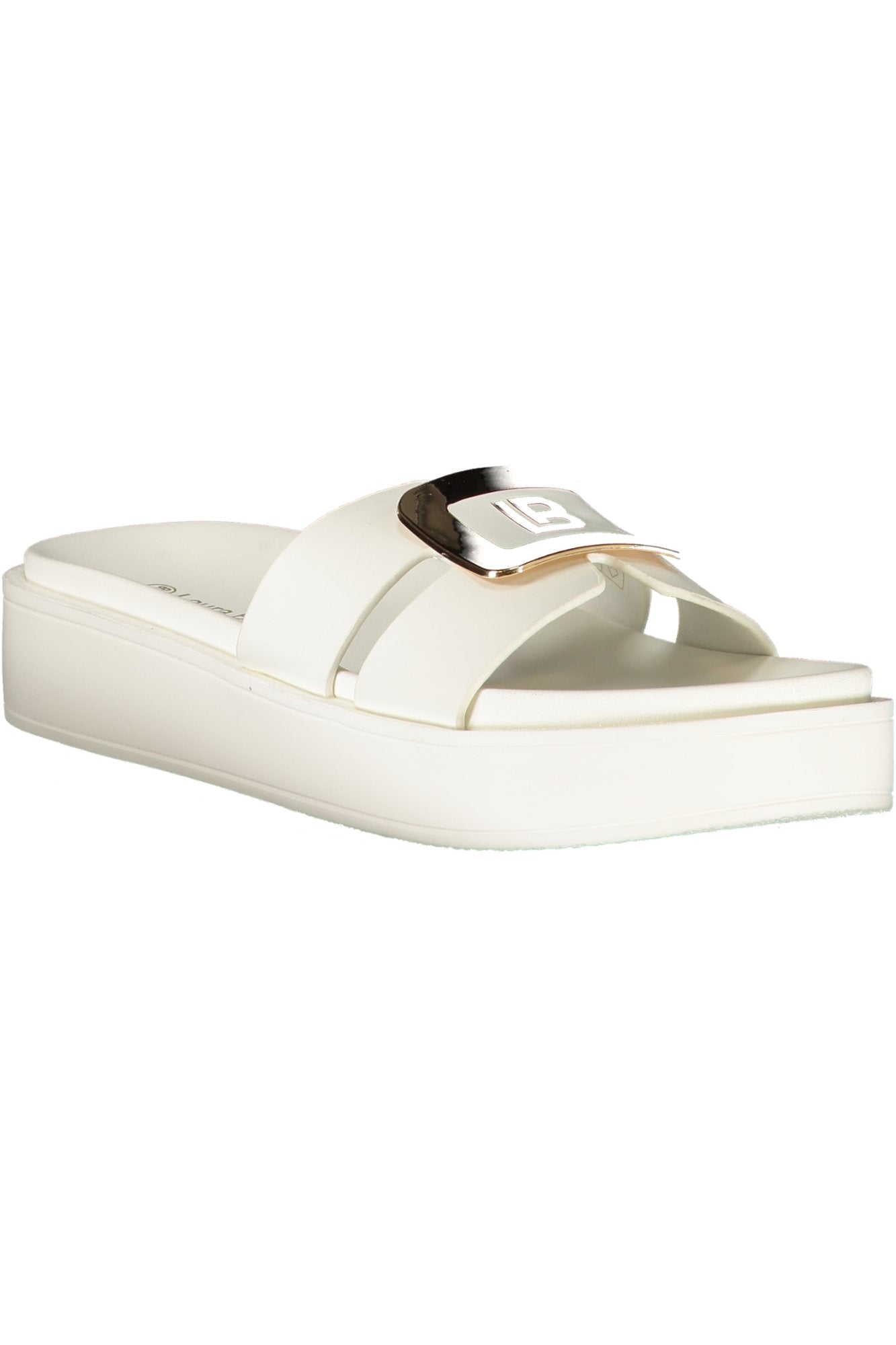 LAURA BIAGIOTTI WOMEN'S WHITE SANDALS