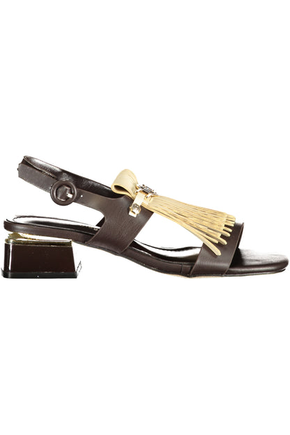 LAURA BIAGIOTTI WOMEN'S BROWN SANDALS