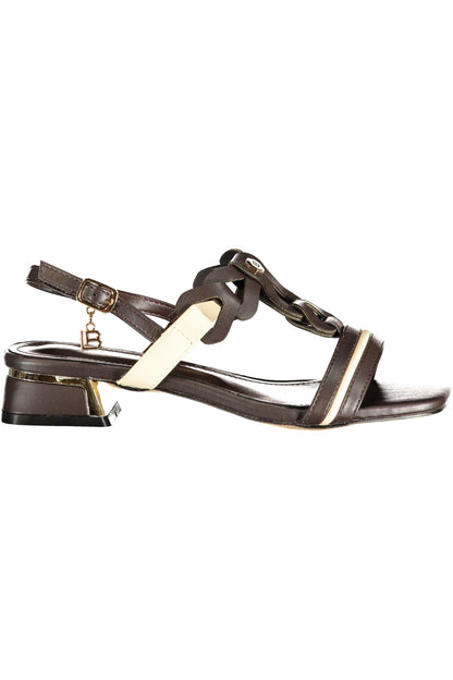 LAURA BIAGIOTTI WOMEN'S BROWN SANDALS