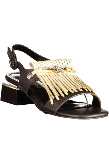 LAURA BIAGIOTTI WOMEN'S BROWN SANDALS