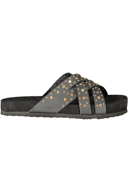 LAURA BIAGIOTTI WOMEN'S BLACK SANDALS