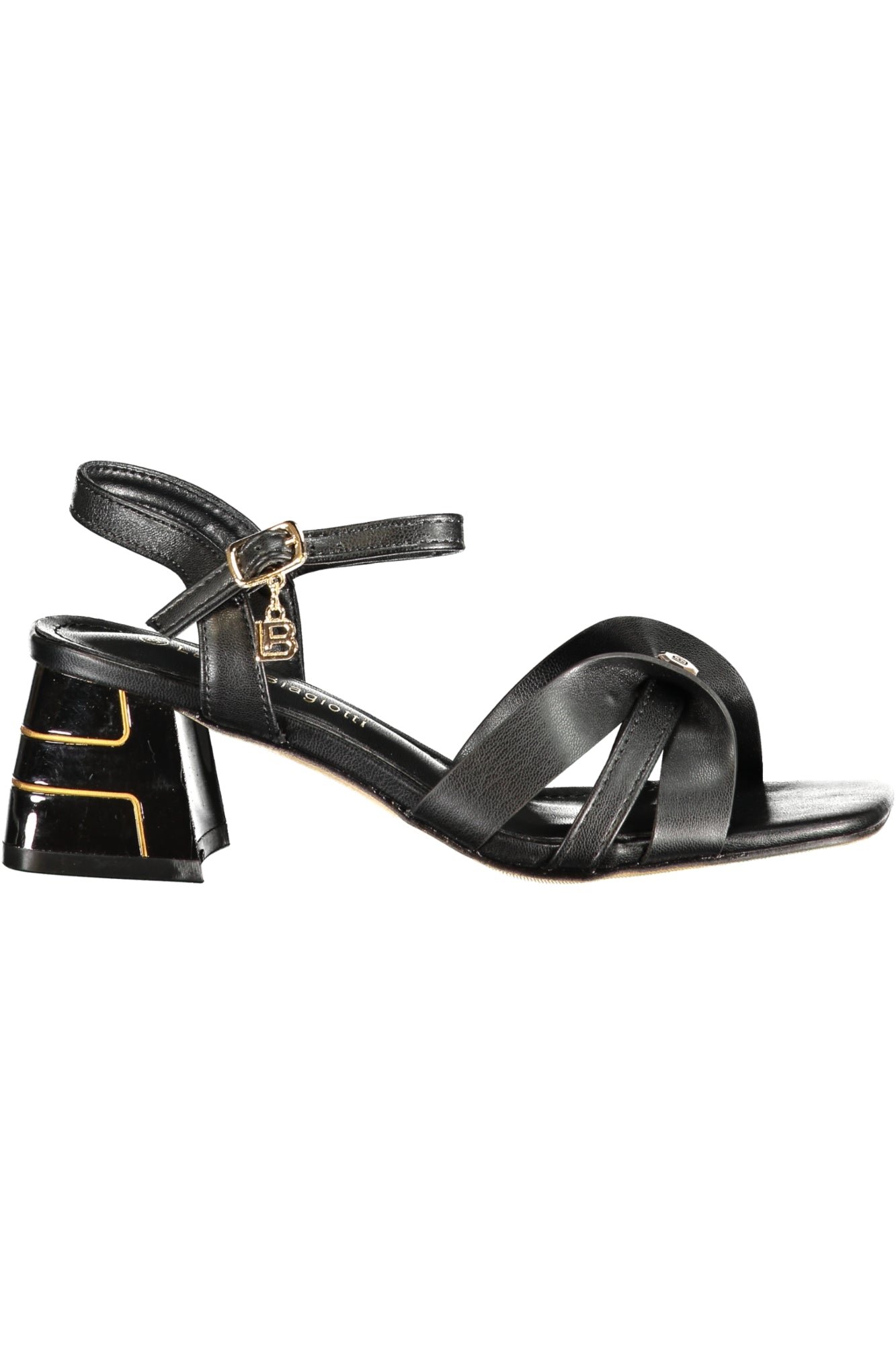 LAURA BIAGIOTTI WOMEN'S BLACK SANDALS