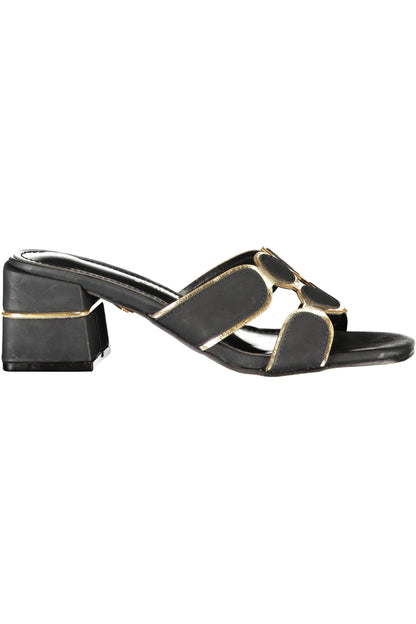LAURA BIAGIOTTI WOMEN'S BLACK SANDALS