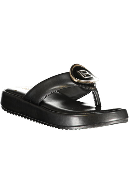 LAURA BIAGIOTTI WOMEN'S BLACK SANDALS