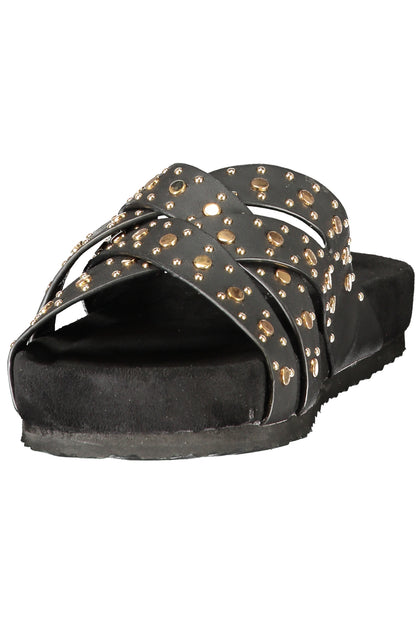 LAURA BIAGIOTTI WOMEN'S BLACK SANDALS