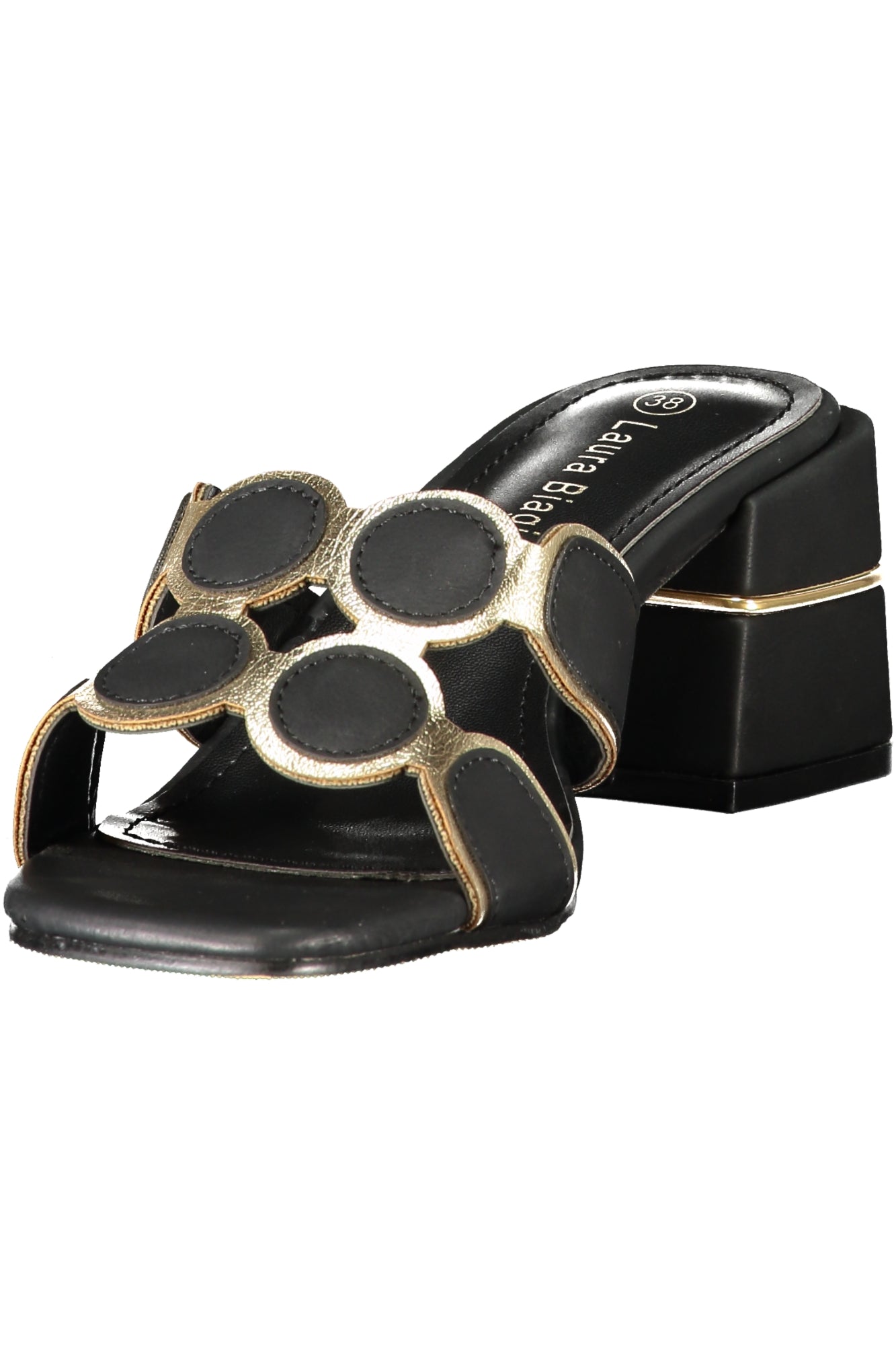 LAURA BIAGIOTTI WOMEN'S BLACK SANDALS