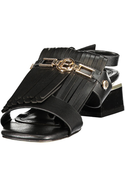 LAURA BIAGIOTTI WOMEN'S BLACK SANDALS