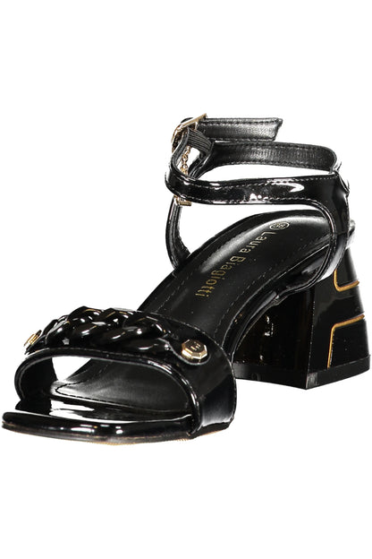 LAURA BIAGIOTTI WOMEN'S BLACK SANDALS
