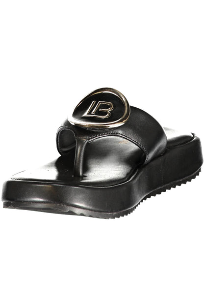 LAURA BIAGIOTTI WOMEN'S BLACK SANDALS