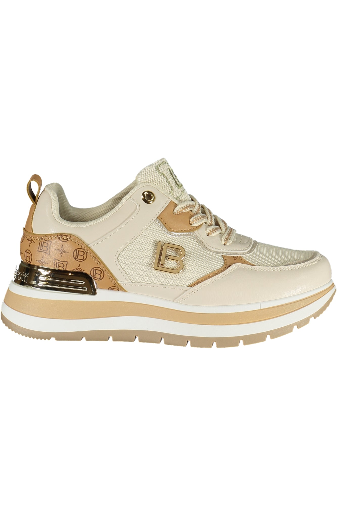 LAURA BIAGIOTTI WOMEN'S BEIGE SPORTS SHOES