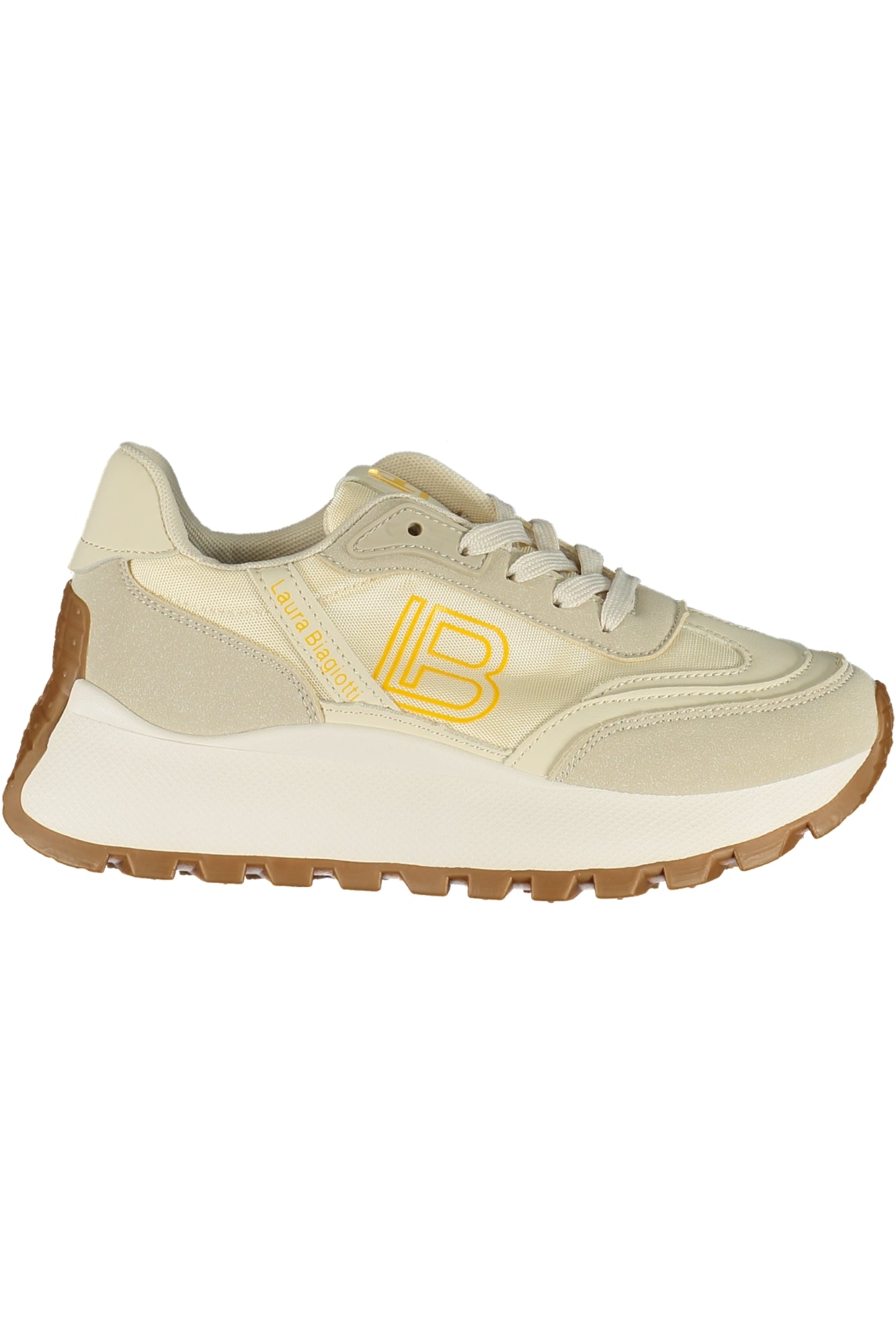 LAURA BIAGIOTTI WOMEN'S BEIGE SPORTS SHOES