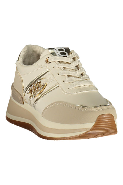 LAURA BIAGIOTTI WOMEN'S BEIGE SPORTS SHOES