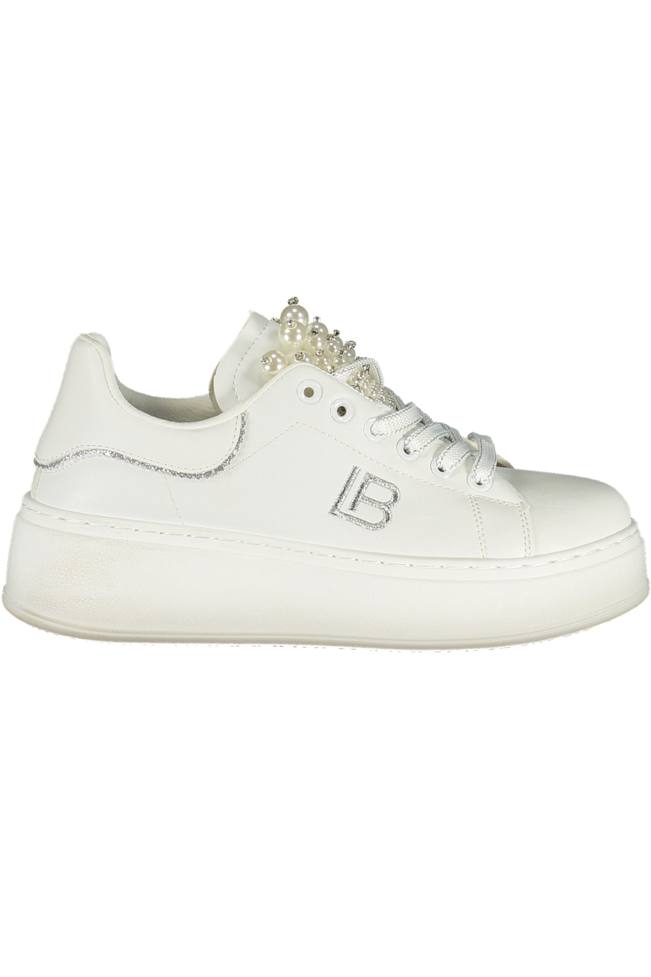 LAURA BIAGIOTTI WOMEN'S WHITE SPORTS SHOES