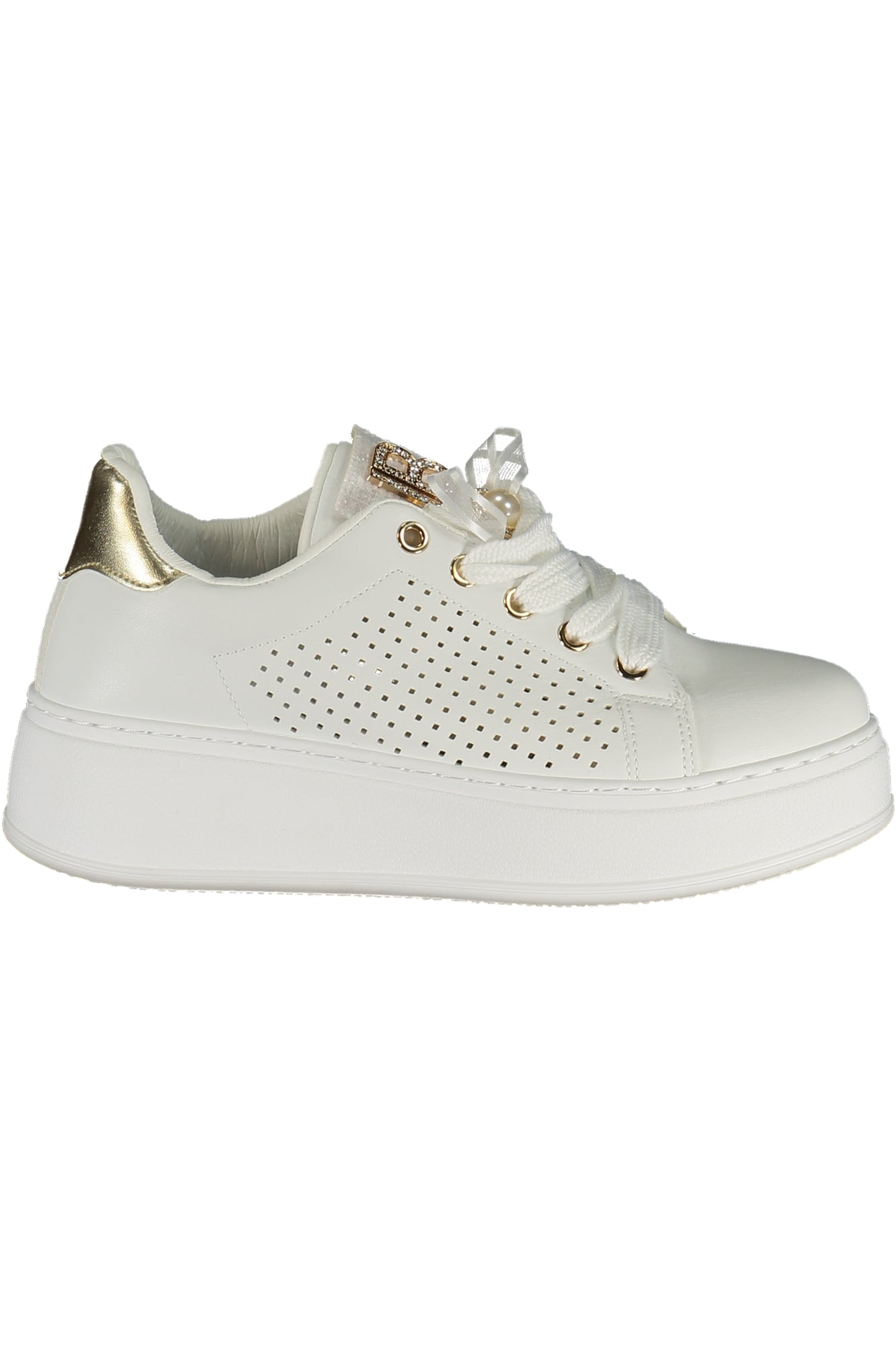 LAURA BIAGIOTTI WOMEN'S WHITE SPORTS SHOES