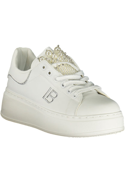 LAURA BIAGIOTTI WOMEN'S WHITE SPORTS SHOES