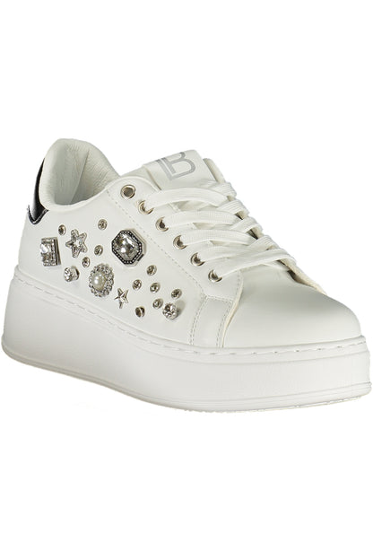 LAURA BIAGIOTTI WOMEN'S WHITE SPORTS SHOES