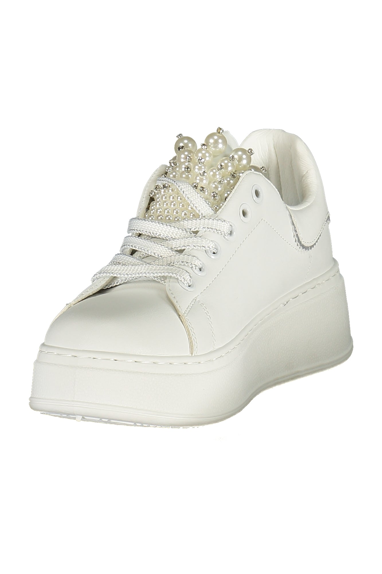 LAURA BIAGIOTTI WOMEN'S WHITE SPORTS SHOES