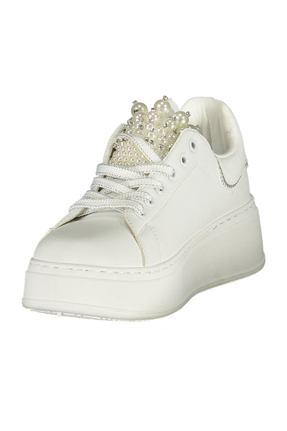 LAURA BIAGIOTTI WOMEN'S WHITE SPORTS SHOES