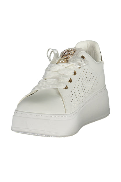 LAURA BIAGIOTTI WOMEN'S WHITE SPORTS SHOES