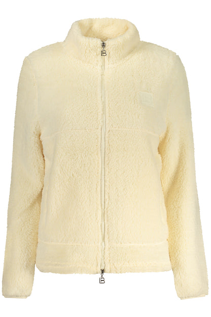 LAURA BIAGIOTTI WOMEN'S BEIGE ZIP-UP SWEATSHIRT