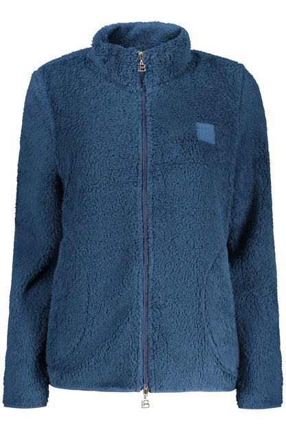 LAURA BIAGIOTTI WOMEN'S BLUE ZIP-UP SWEATSHIRT