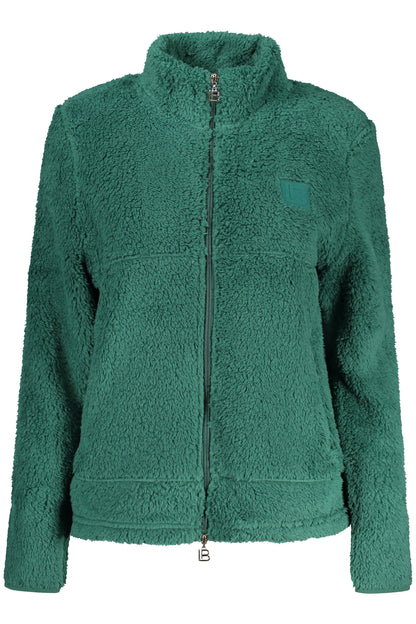 LAURA BIAGIOTTI WOMEN'S GREEN ZIP-UP SWEATSHIRT