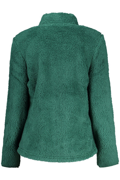 LAURA BIAGIOTTI WOMEN'S GREEN ZIP-UP SWEATSHIRT