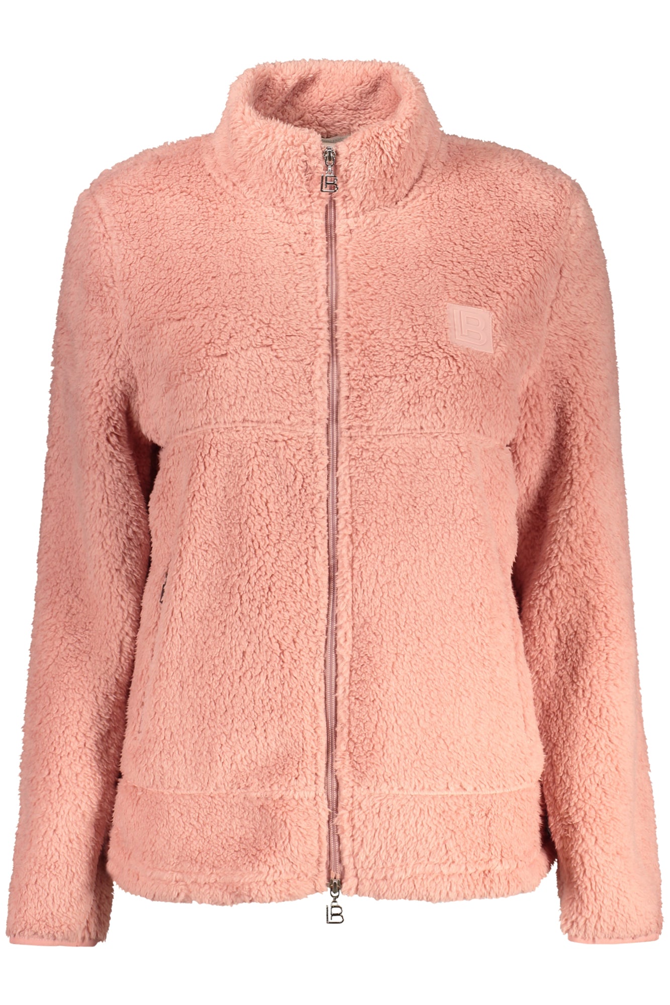 LAURA BIAGIOTTI WOMEN'S PINK ZIP-UP SWEATSHIRT