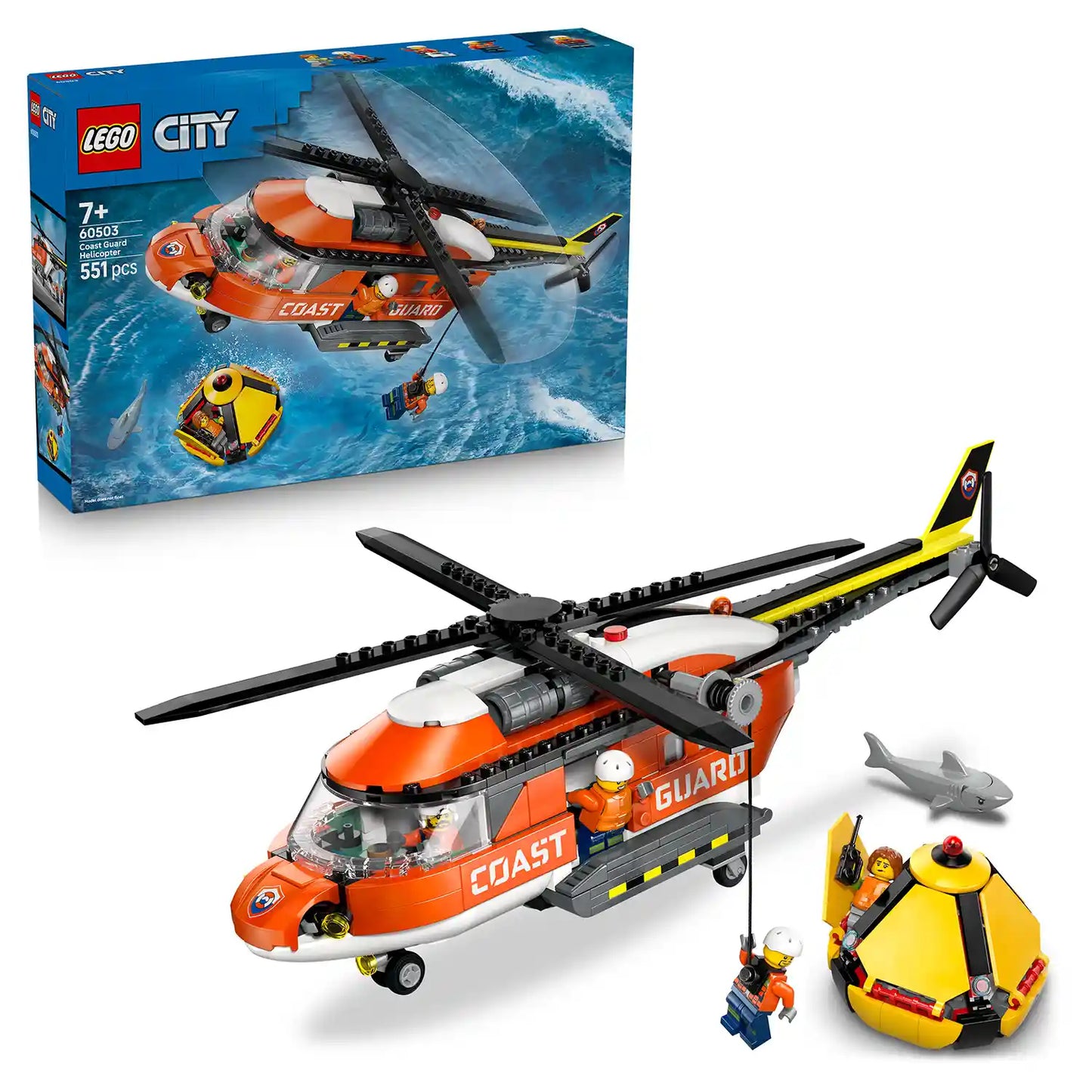 LEGO® City 60503 Helikoptéra pobřežní hlídky