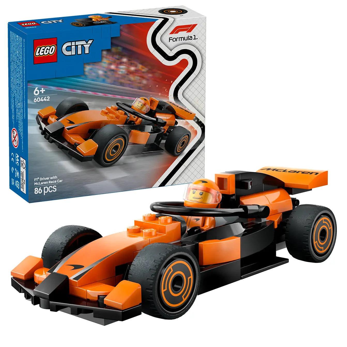 LEGO® City 60442 F1® Driver With McLaren Race Car