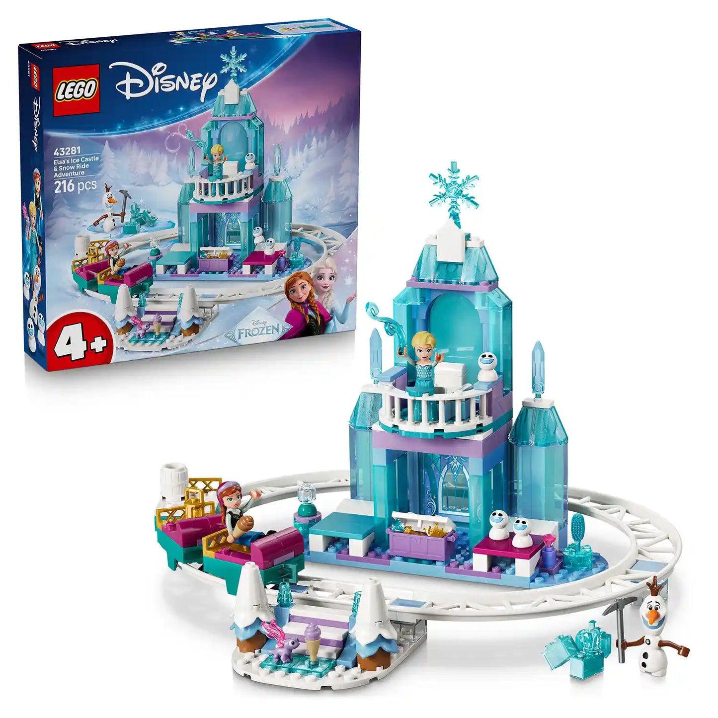 LEGO® │ Disney Princess 43281 Elsin ledový palác a jízda na sněhu