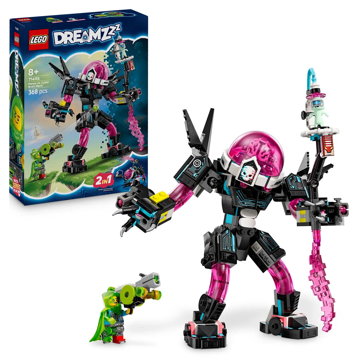 LEGO® DREAMZzz™ 71495 Mateo vs. Kybermozkový robot