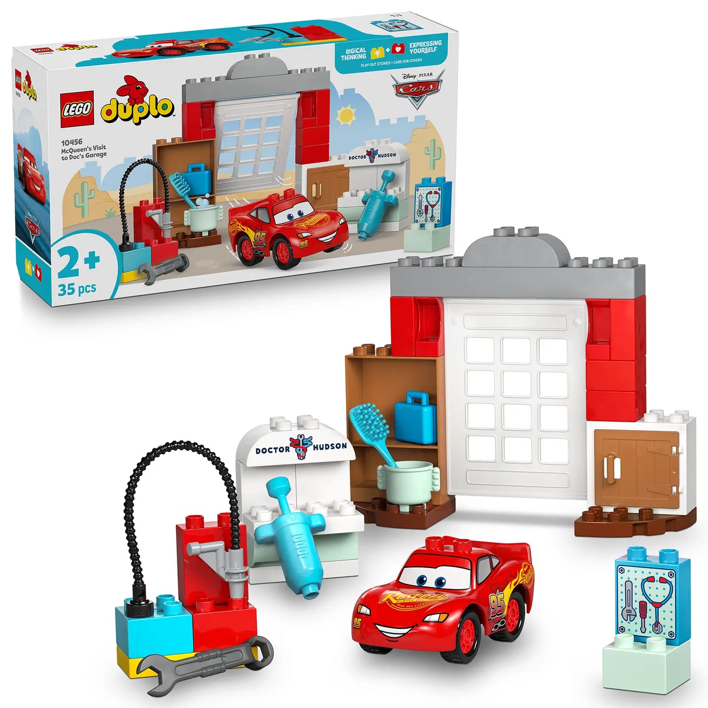LEGO® DUPLO® ǀ Disney  10456 McQueen a návštěva v garáži doktora Hudsona