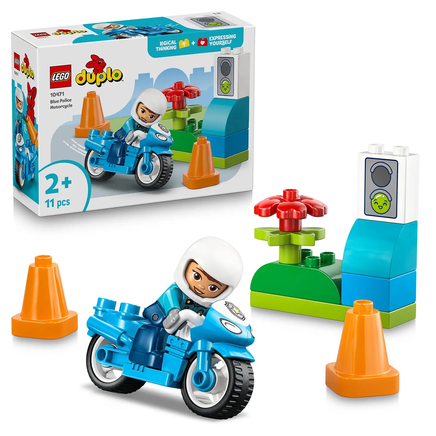 LEGO® DUPLO® 10471 Modrá policejní motorka