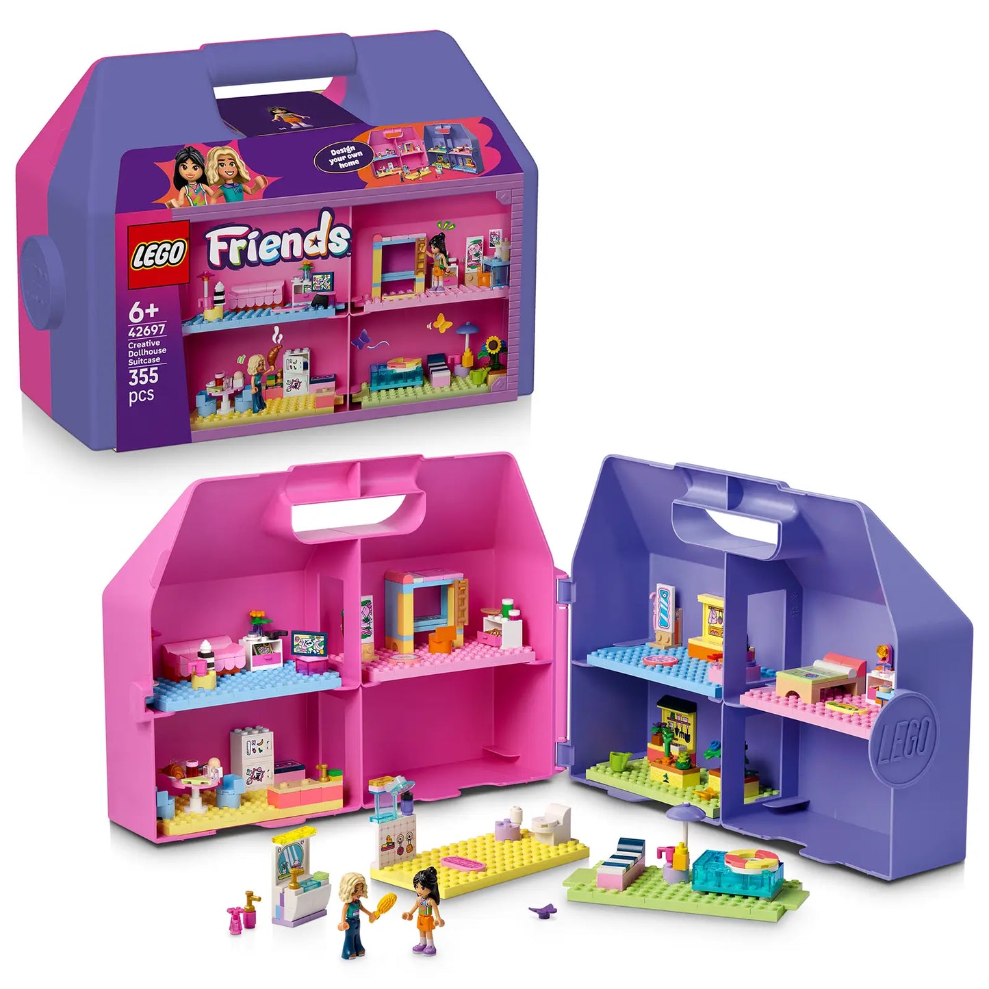 LEGO® Friends 42697 Kreativní kufřík a domek pro panenky