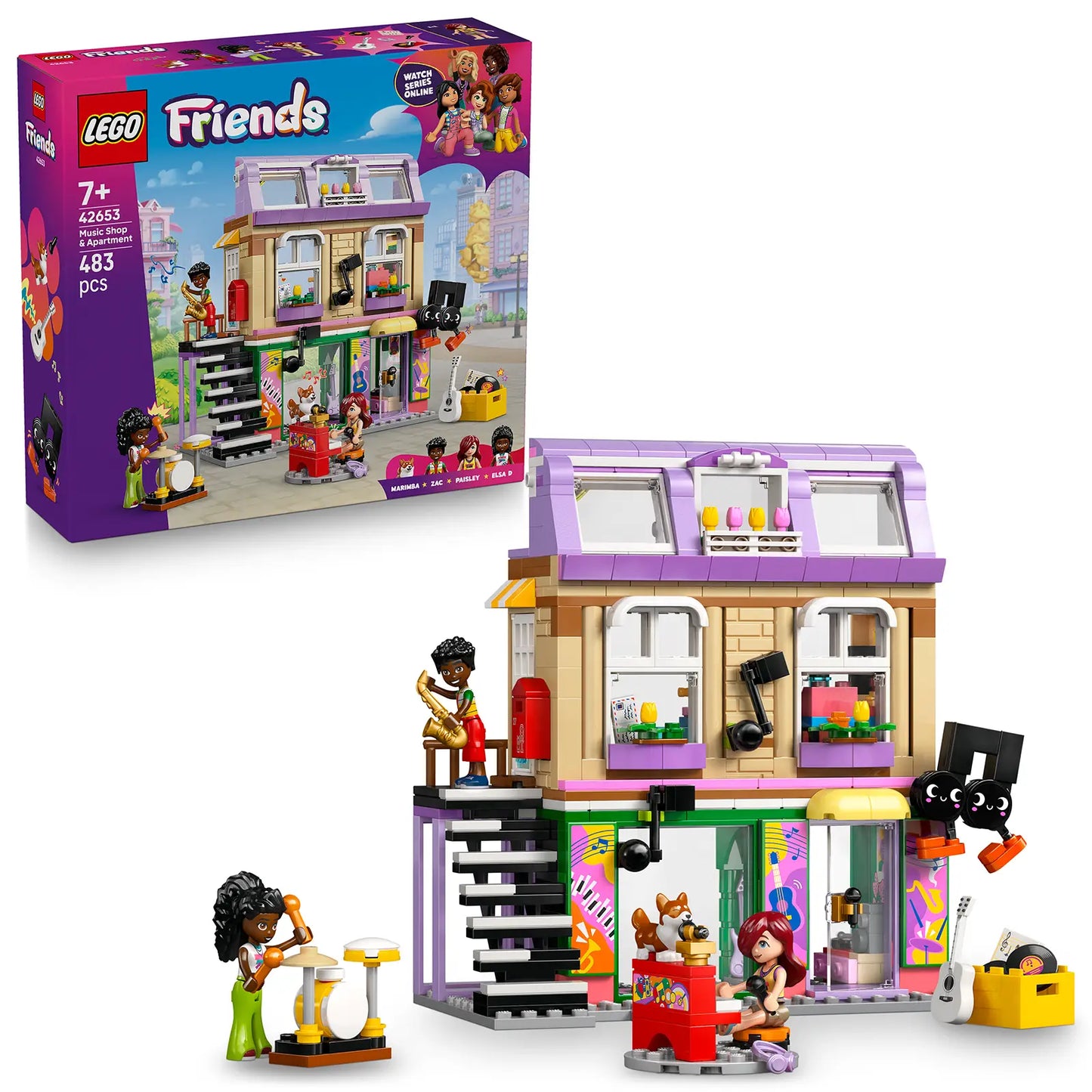 LEGO® Friends 42653 Magasin de musique et appartement