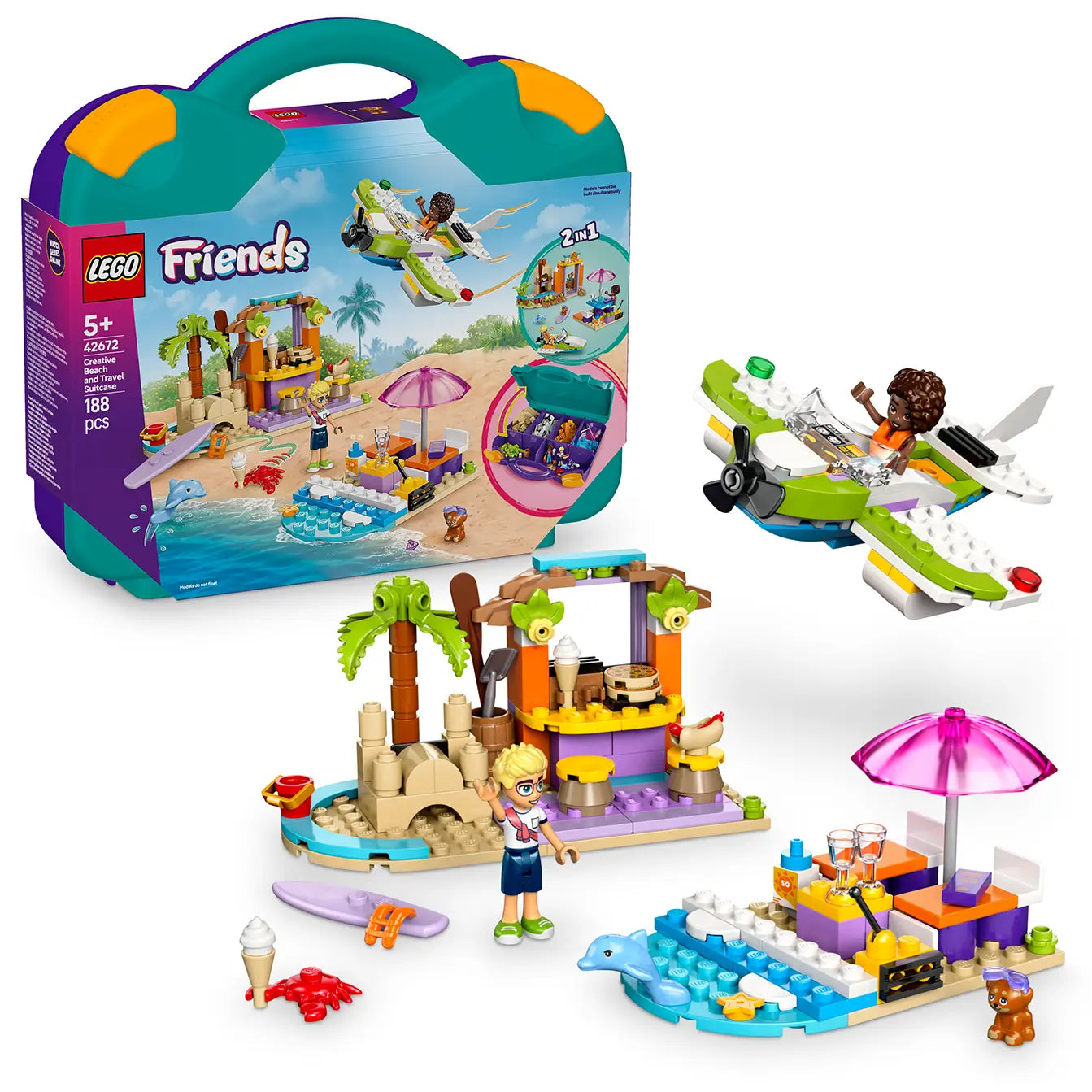 LEGO® Friends 42672 Creative Beach And Travel Suitcase