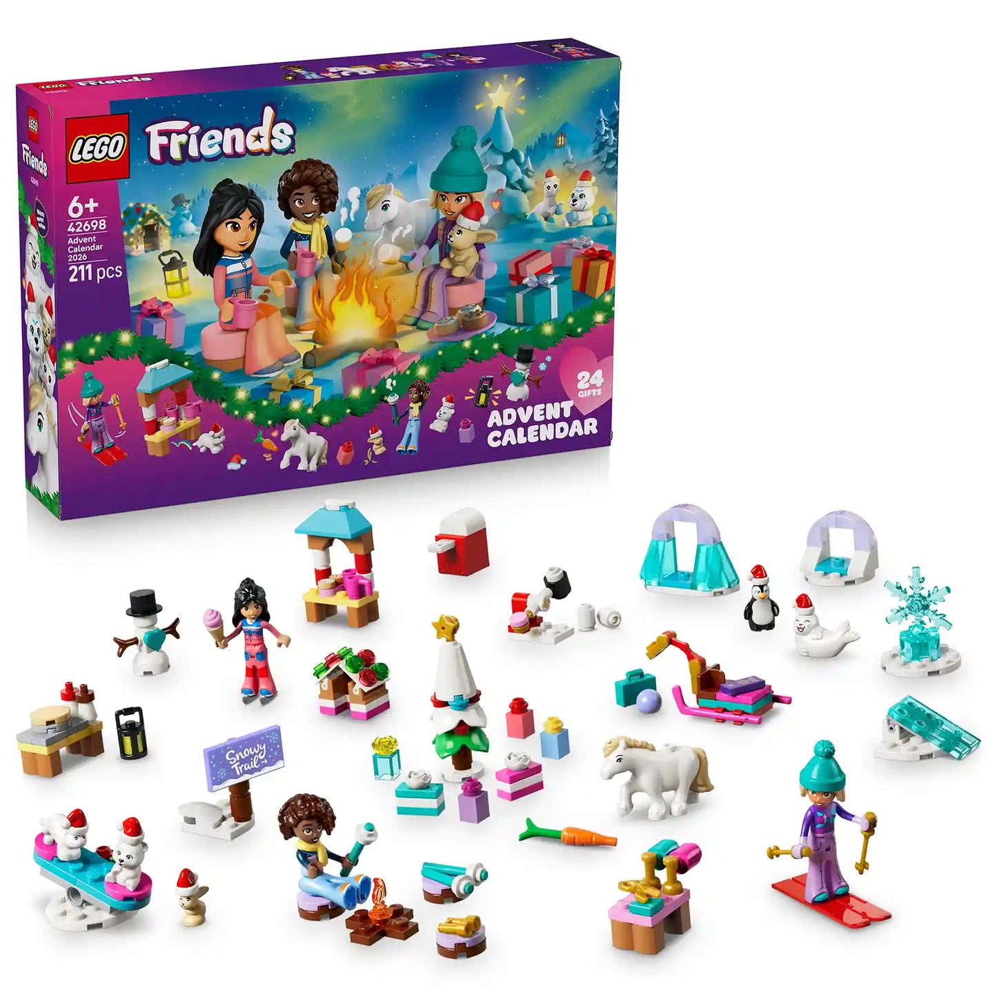 Vánoční hračka LEGO® Friends 42698 Adventní kalendář 2026