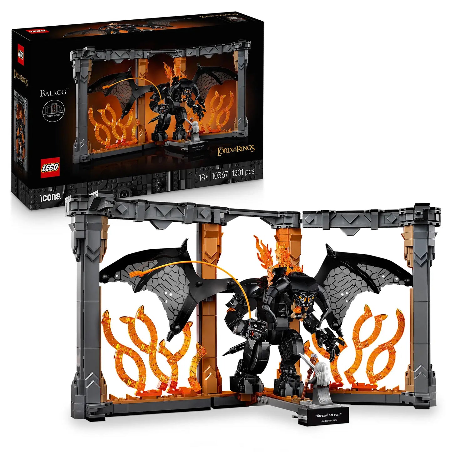 LEGO® Icons 10367 The Lord of the Rings: Balrog™ Book Nook