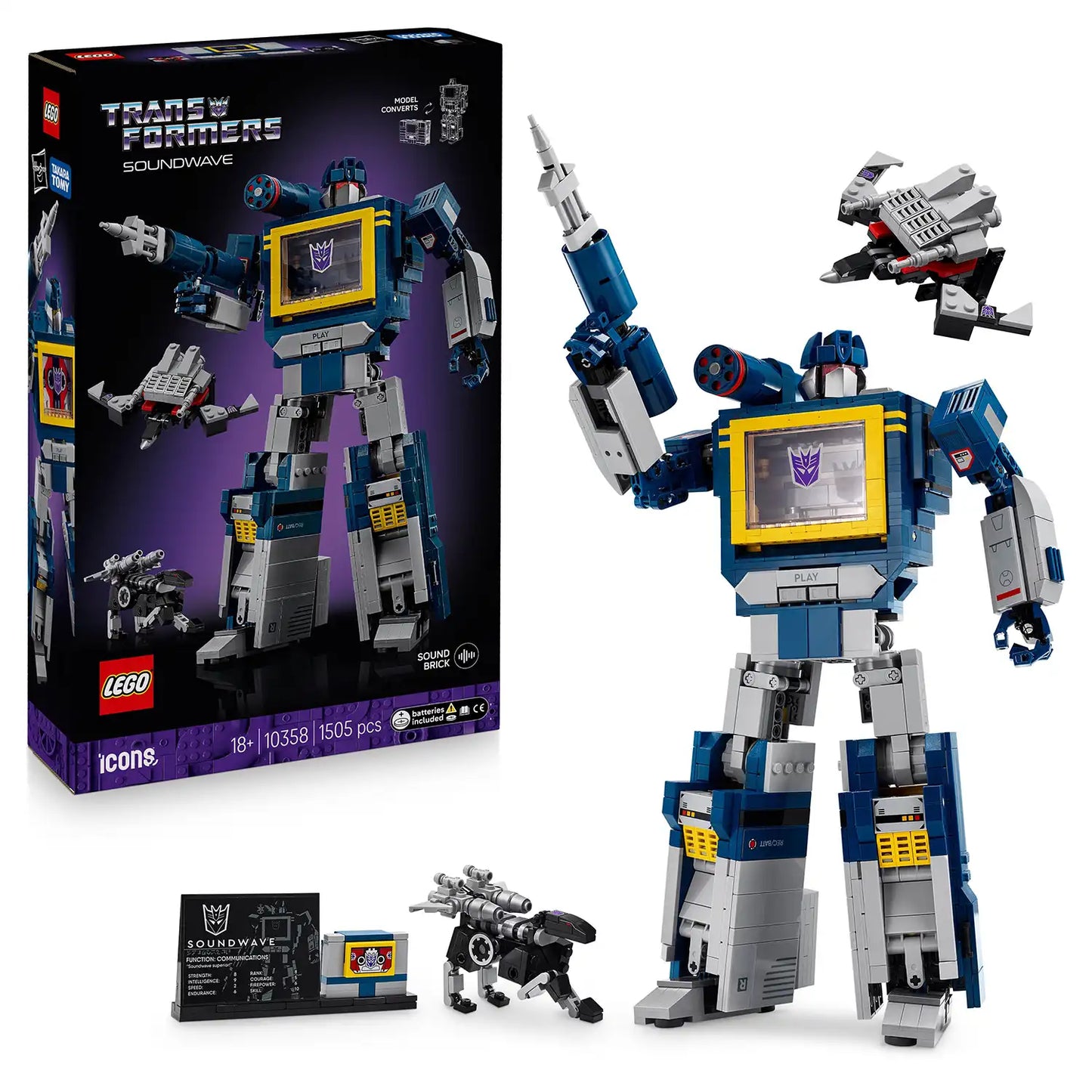LEGO® Icons 10358 Transformers: Soundwave
