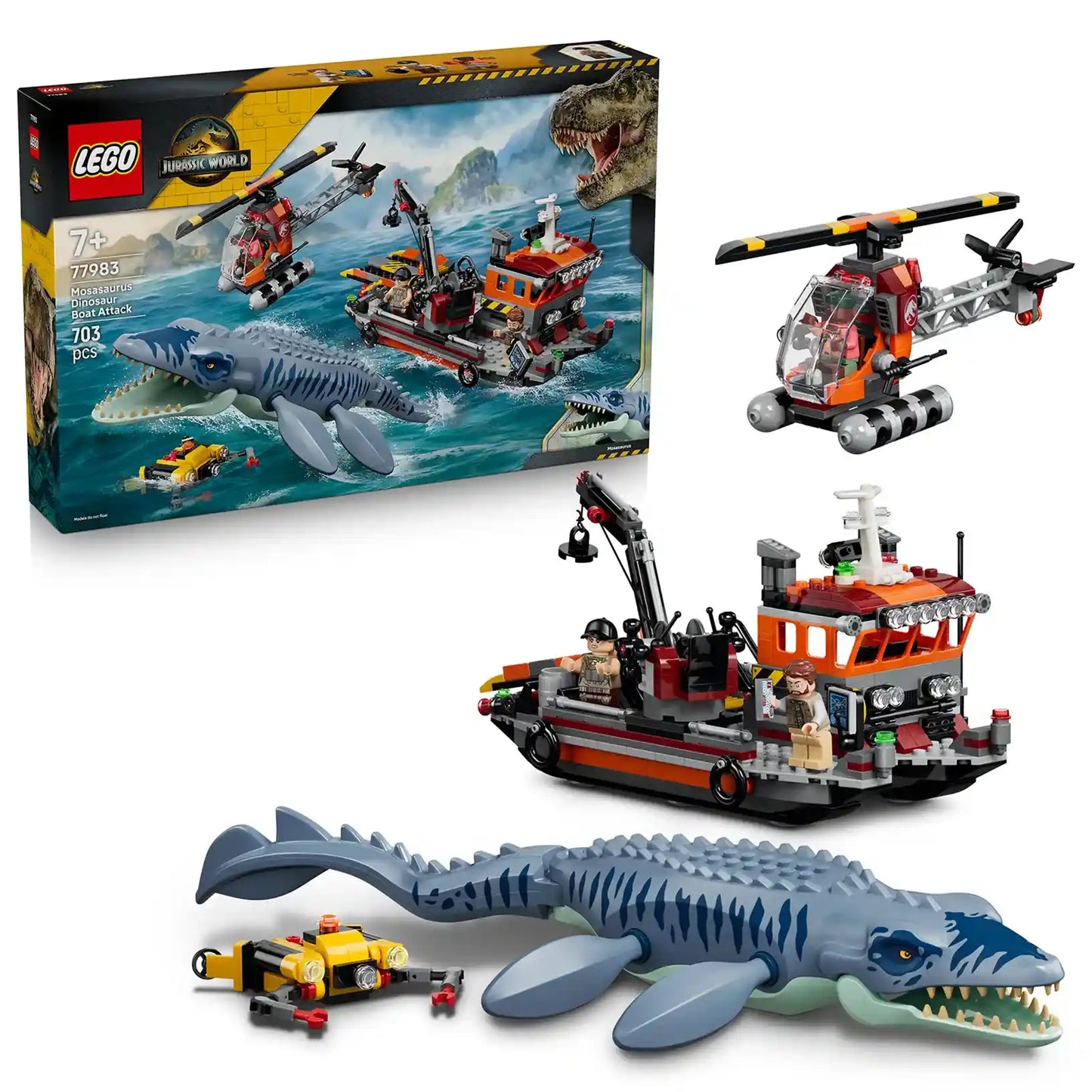 LEGO® Jurassic World 77983 Útok dinosaura mosasaura na loď