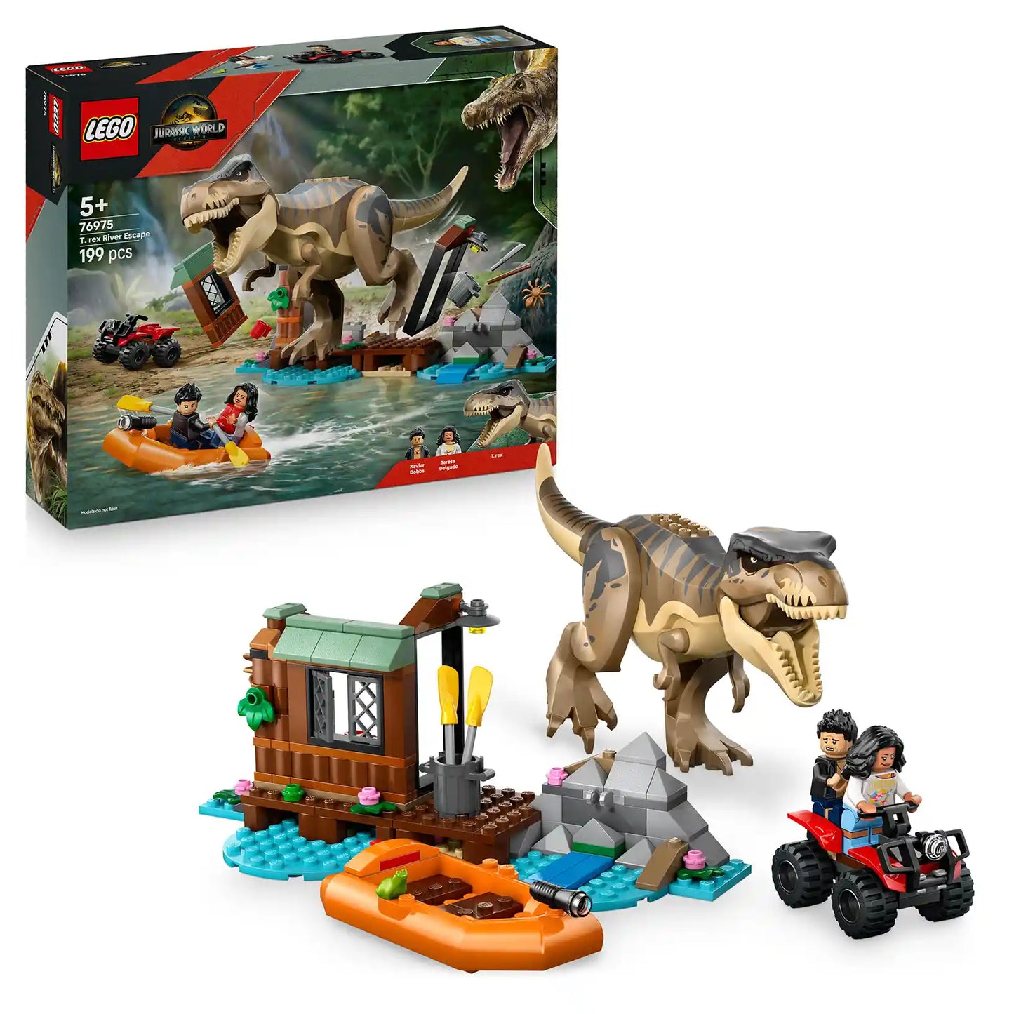 LEGO® Jurassic World  76975 T-rex a útěk po řece