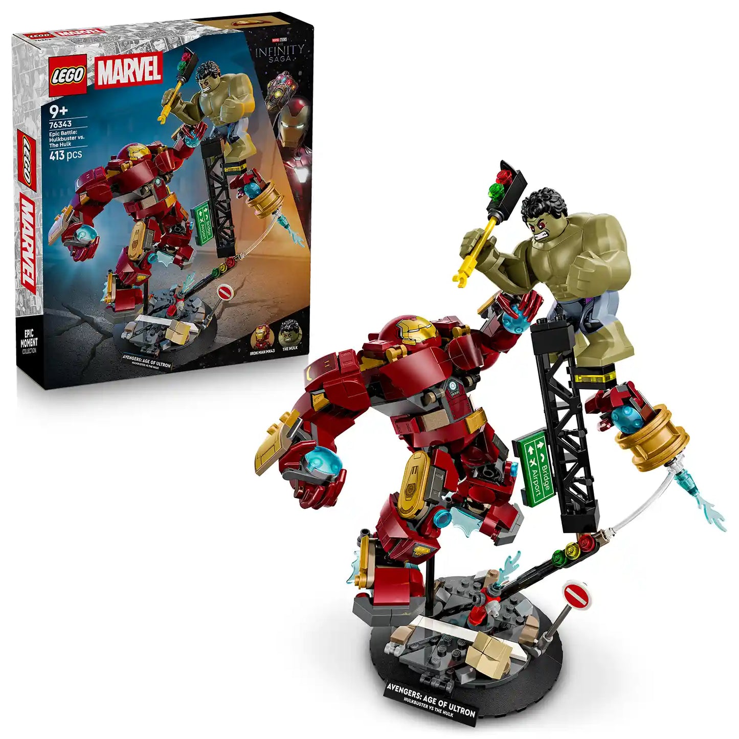 LEGO® ǀ Marvel 76343 Epický souboj: Hulkbuster vs. Hulk