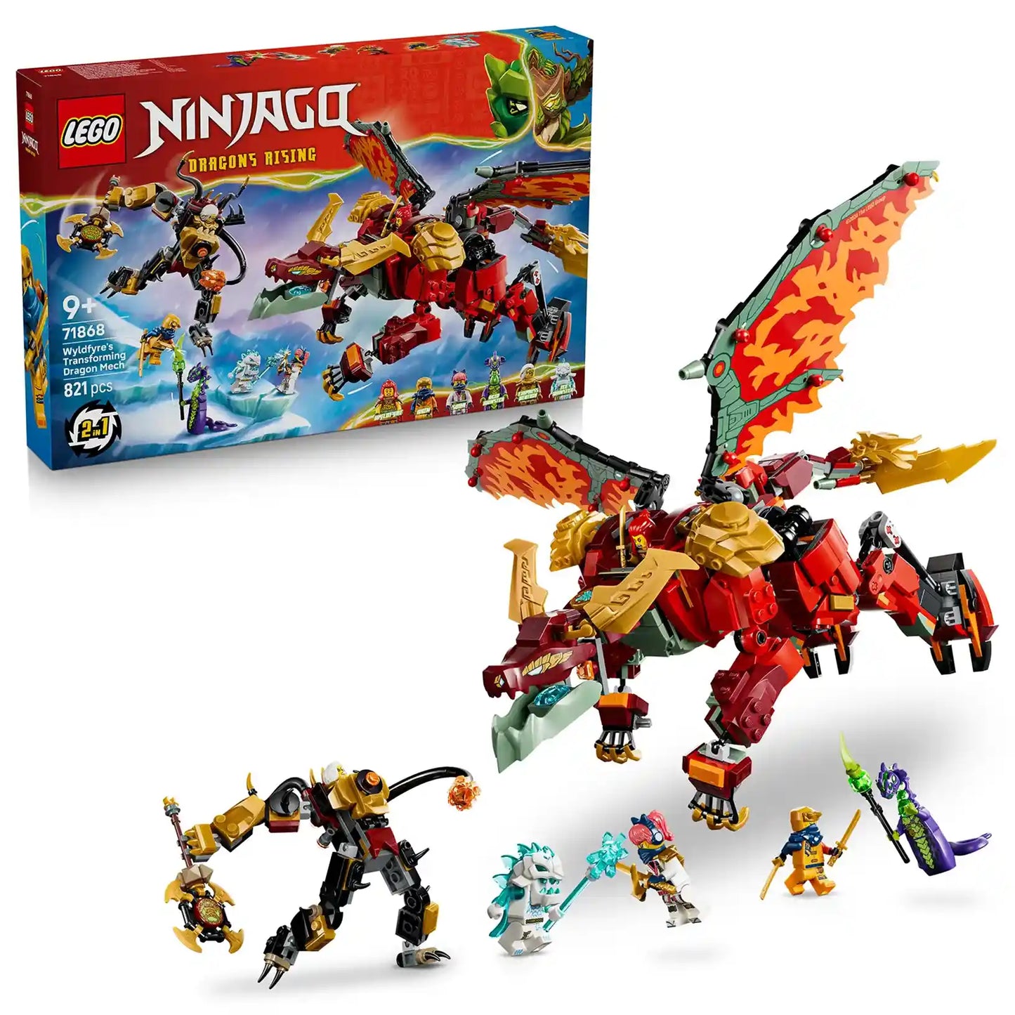 LEGO® NINJAGO® 71868 Wyldfyre a transformační dračí oblek