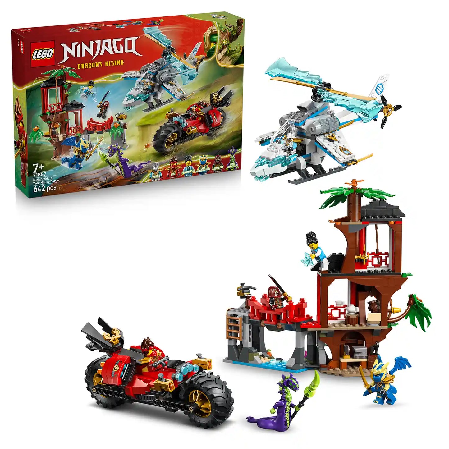 LEGO® NINJAGO® 71857 Souboj nindža vozidel a domek na stromě